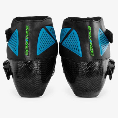 blue-black Bont racing skate